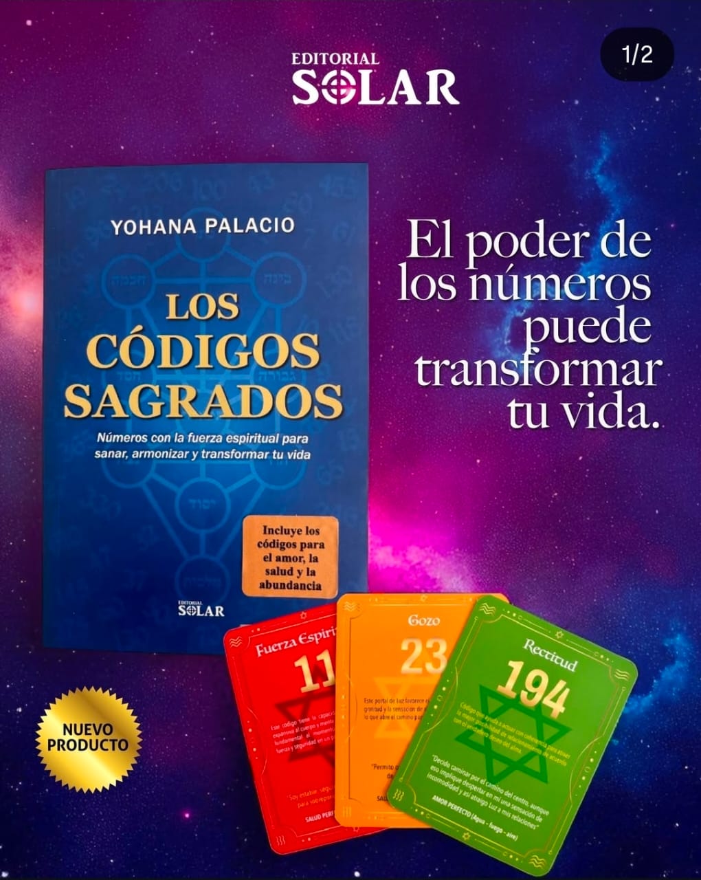 LOS CODIGOS SAGRADOS. Libro con cartas.